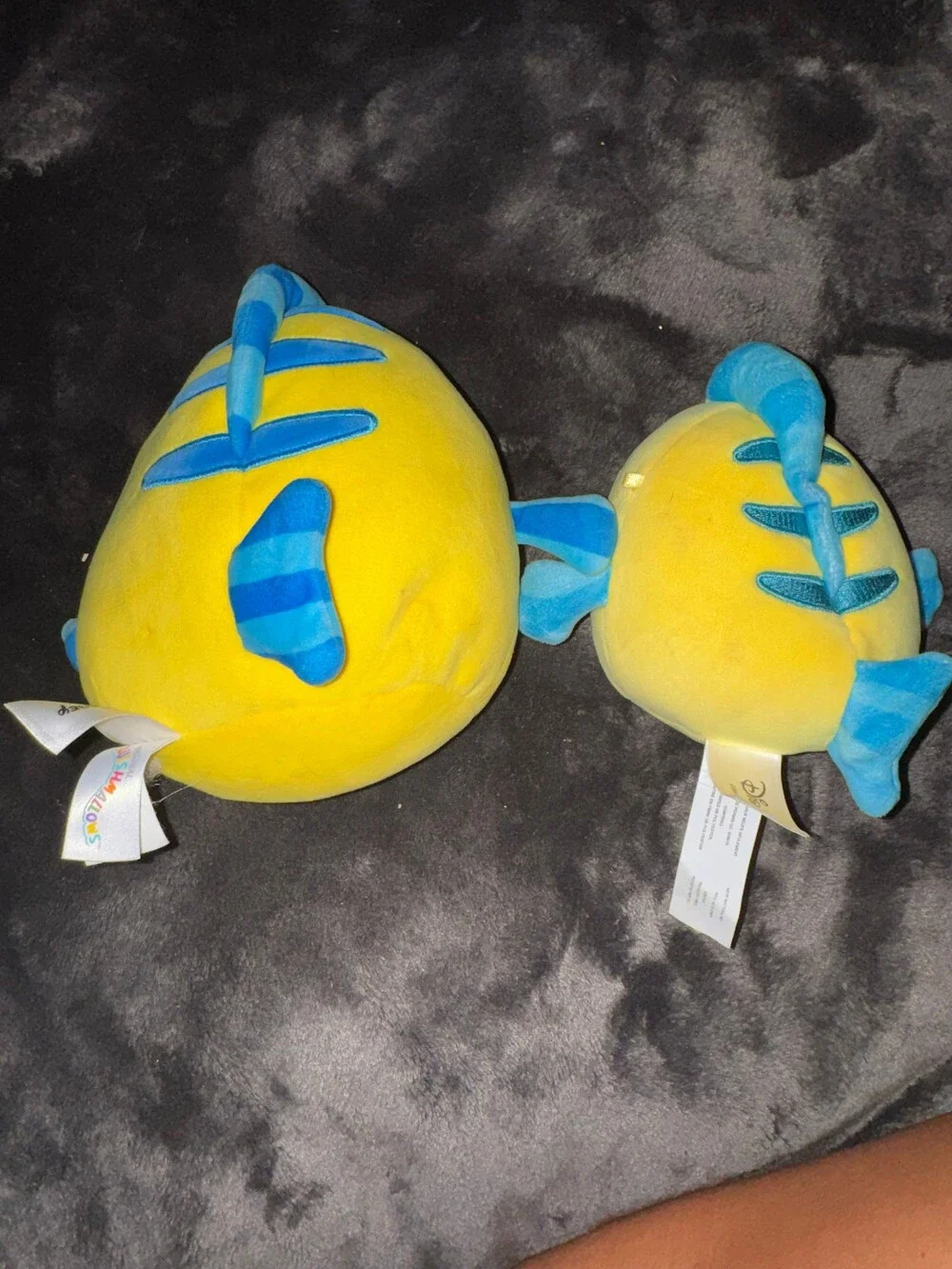 Disney Squishmallows Flounder Plush Toy Set of 2